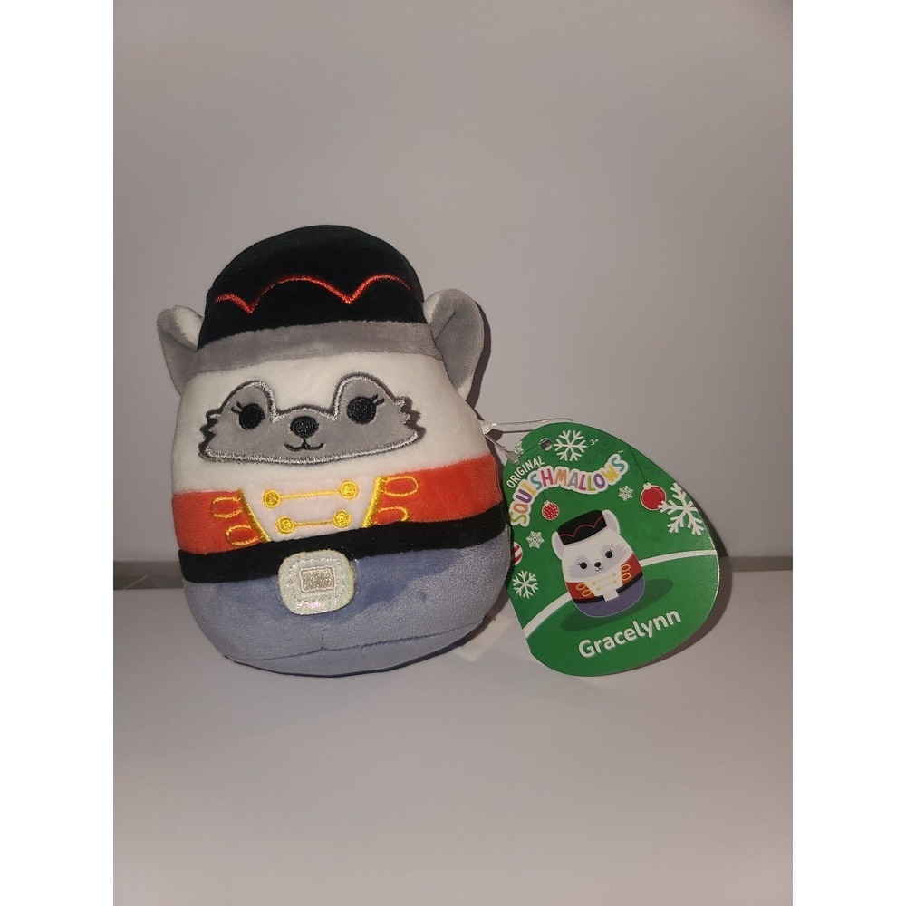 Squishmallows Gracelynn the Winter Fox 4" Stuffed Plush
